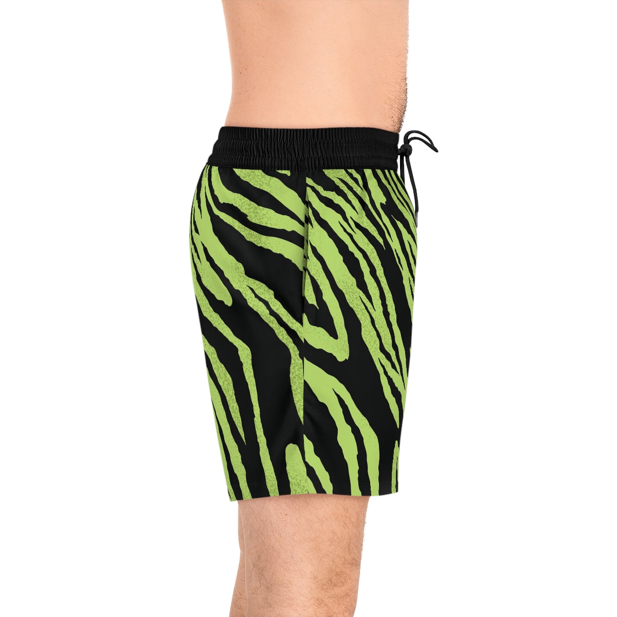 Men's 5" Lined Green Tiger Trunkz