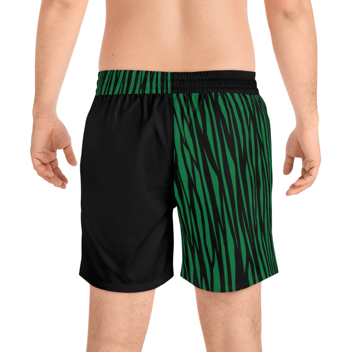 Men's 5" Lined Zebra Trunkz, Green