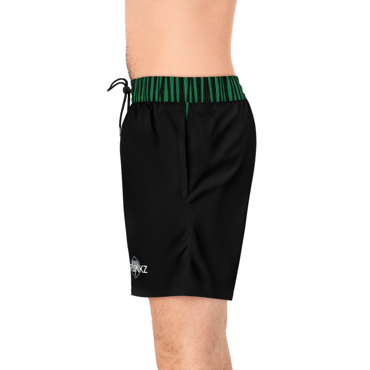 Men's 5" Lined Zebra Trunkz, Green