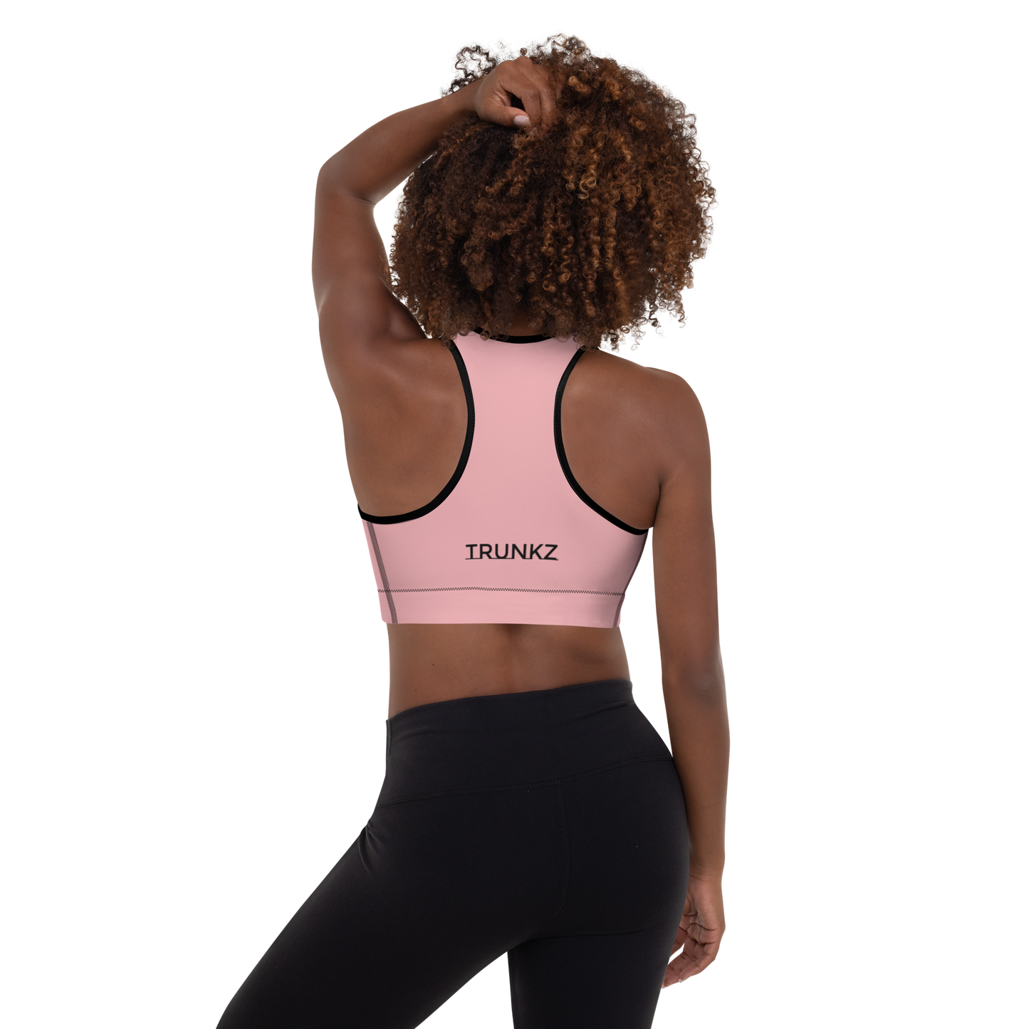 Trunkz Padded Sports Bra, Pink