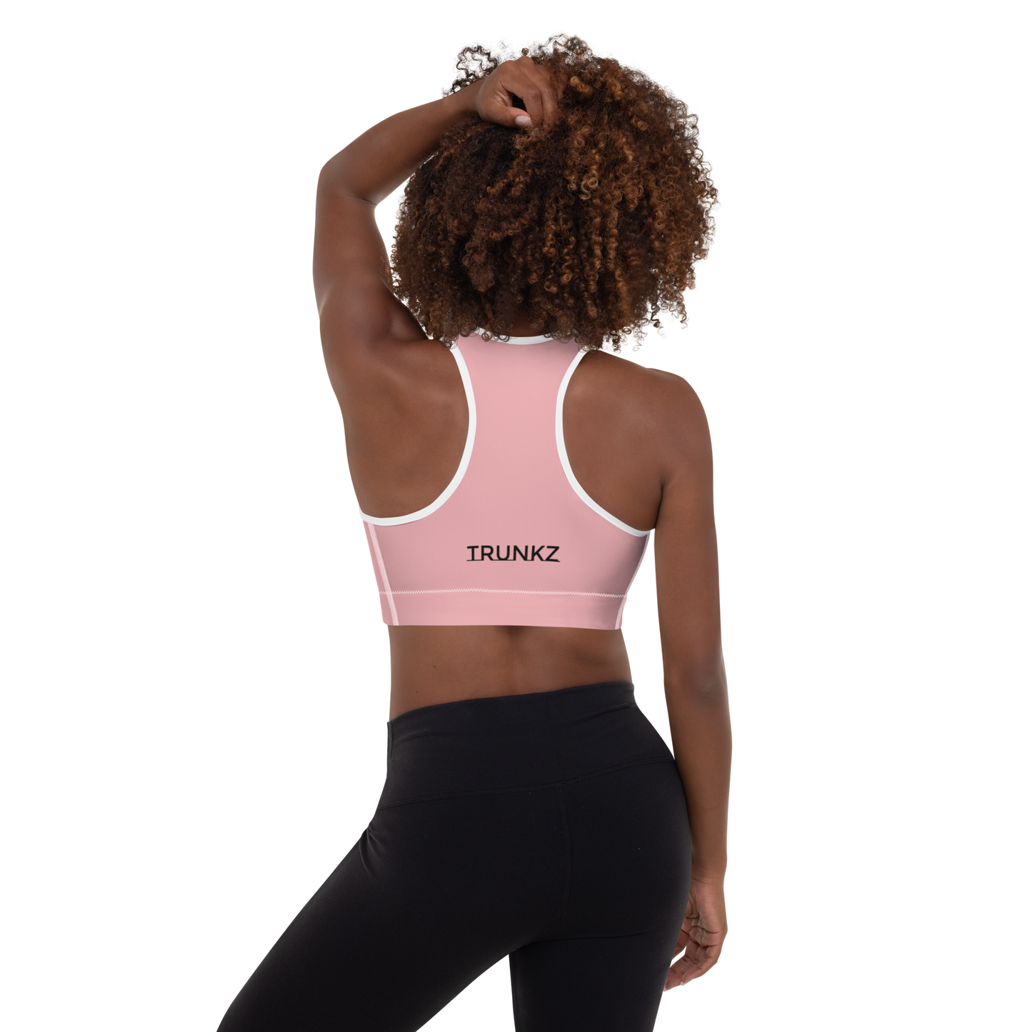 Trunkz Padded Sports Bra, Pink