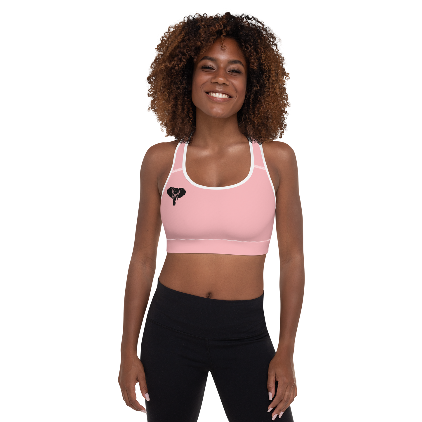 Trunkz Padded Sports Bra, Pink