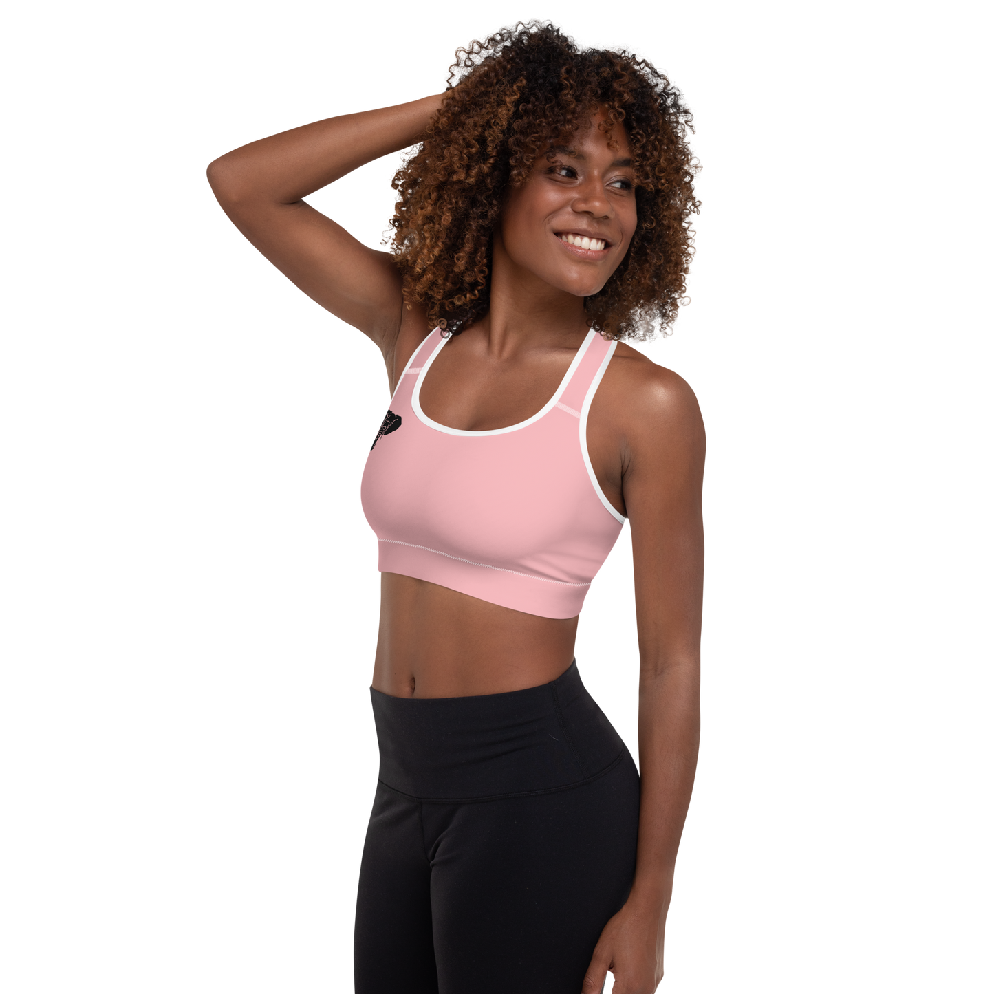 Trunkz Padded Sports Bra, Pink