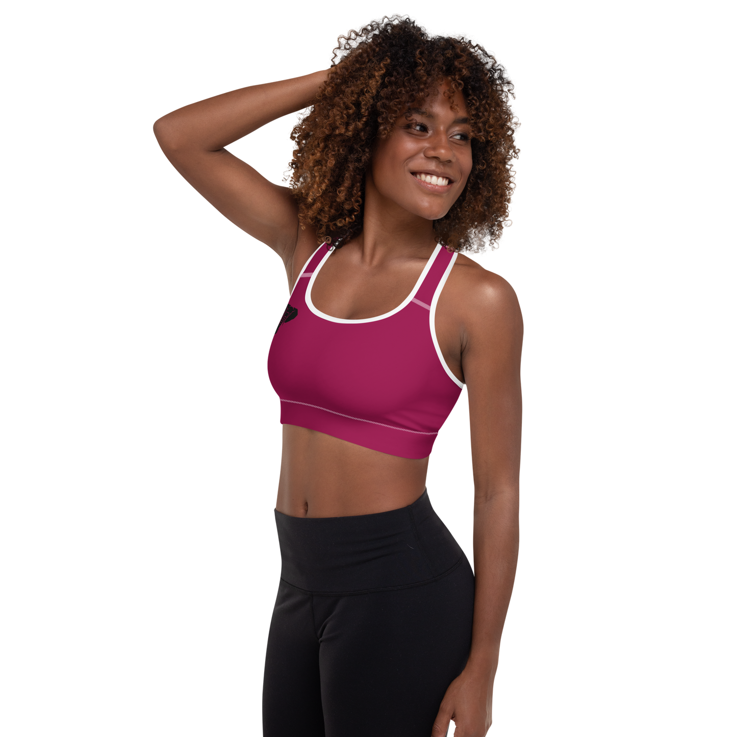 Trunkz Padded Sports Bra, Burgundy