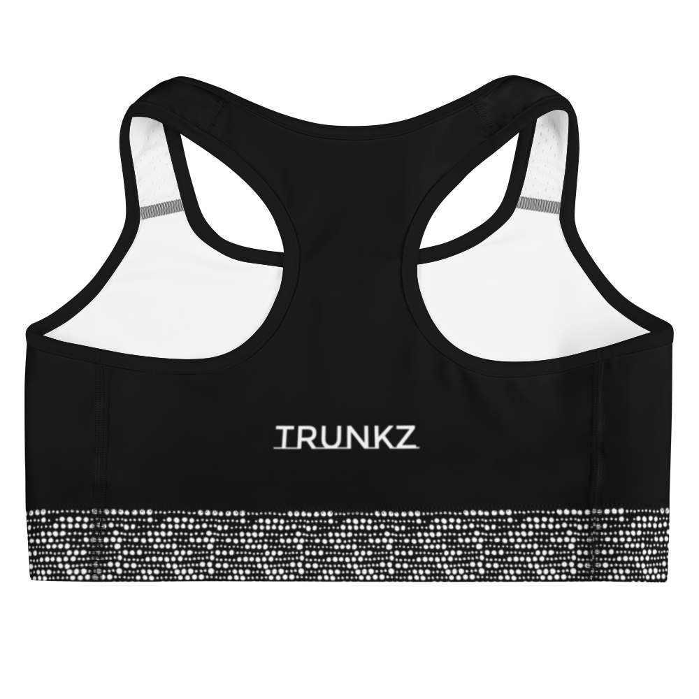 Women's Dotted Sports Bra, White