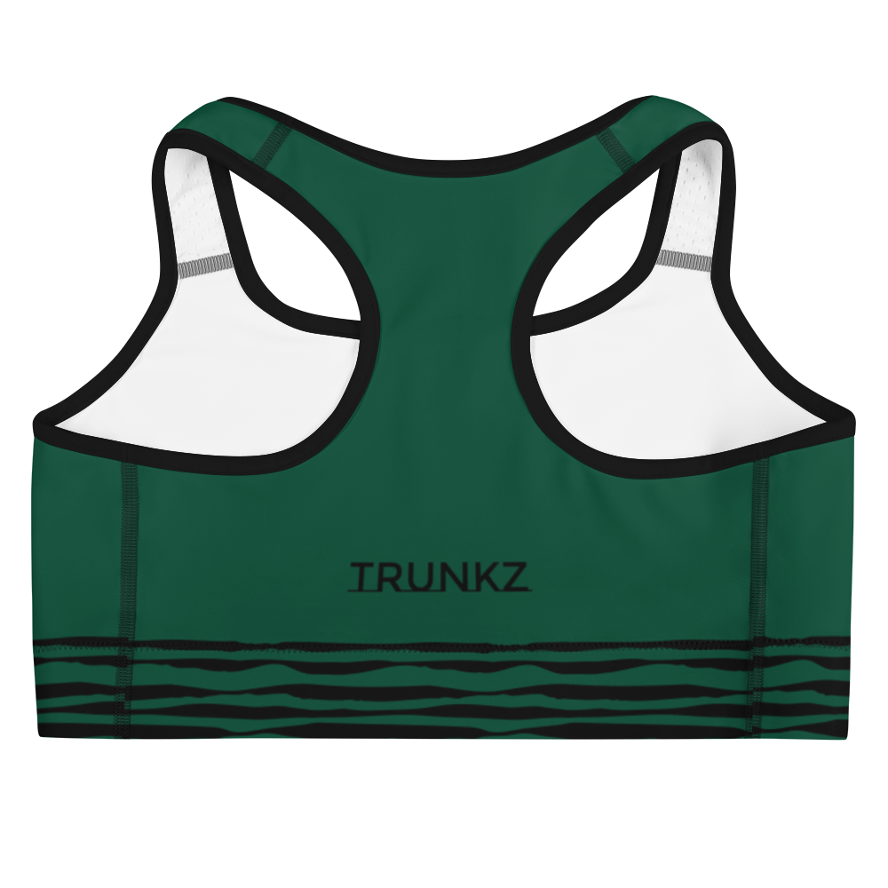 Trunkz Zoo Sports Bra, BRG