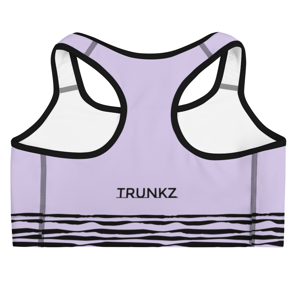 Trunkz Zoo Sports Bra, Lavender