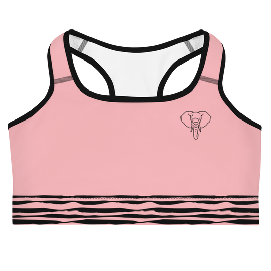 Trunkz Zoo Sports Bra, Light Pink