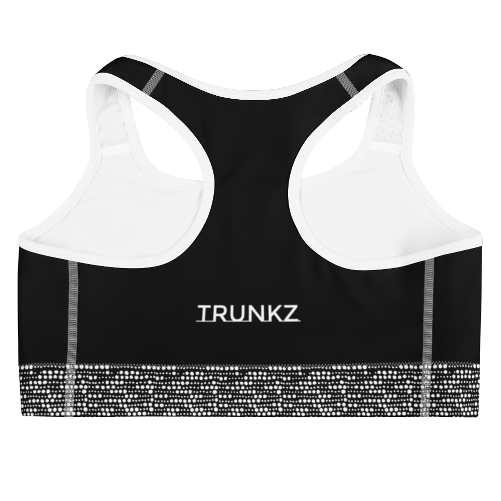 Women's Dotted Sports Bra, White