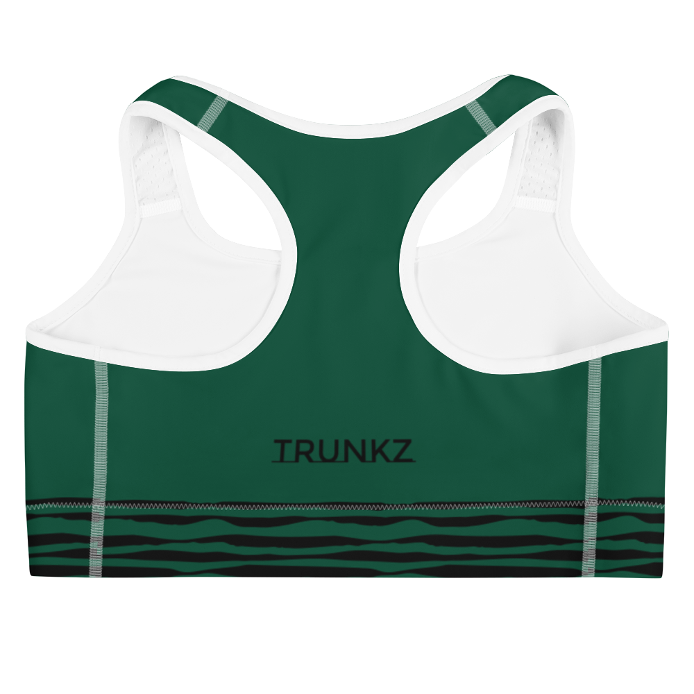 Trunkz Zoo Sports Bra, BRG