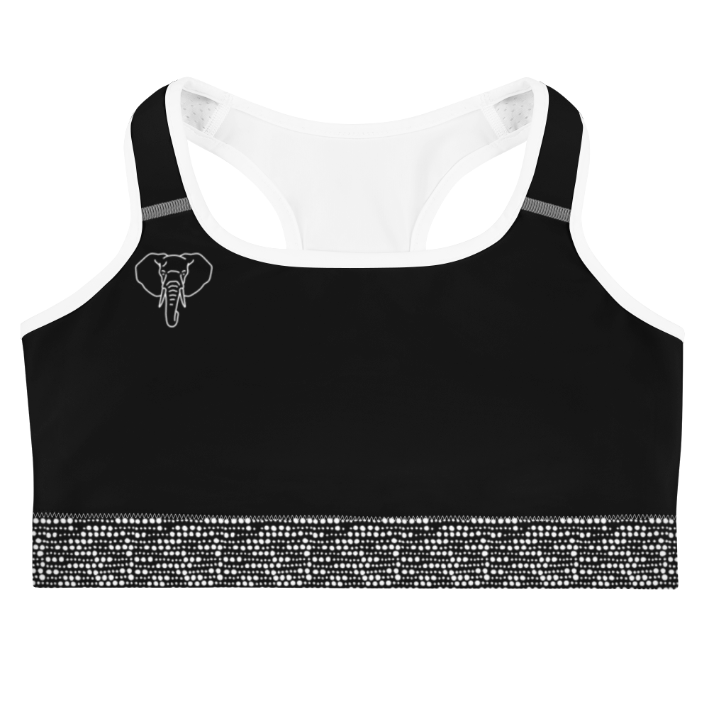 Women's Dotted Sports Bra, White