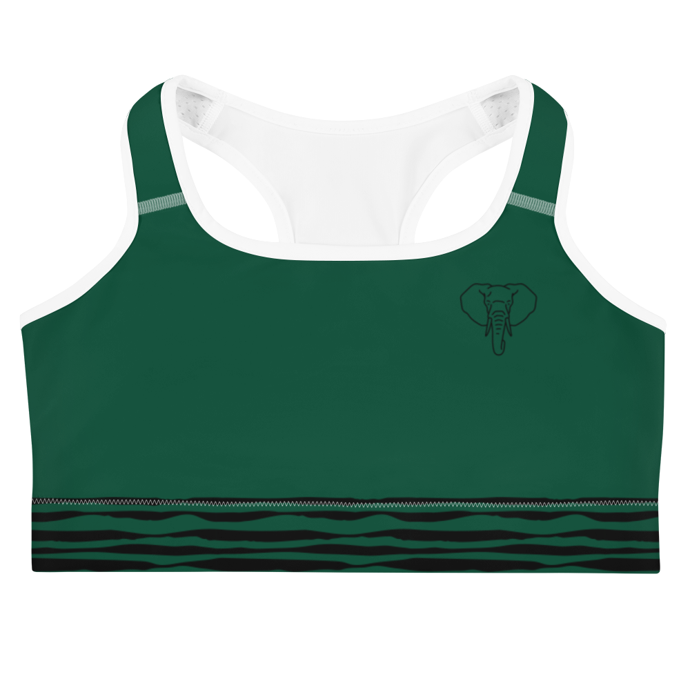 Trunkz Zoo Sports Bra, BRG