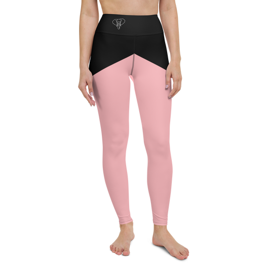 Trunkz High Waisted Split Leggings, Light Pink