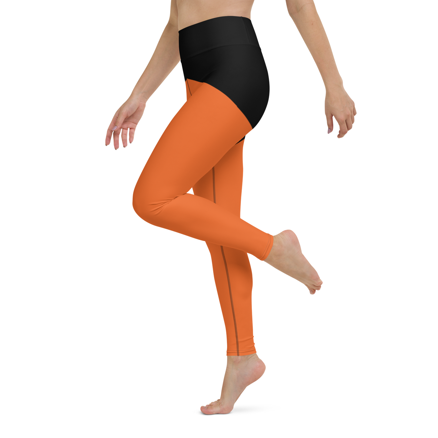 Trunkz High Waisted Split Leggings, Orange