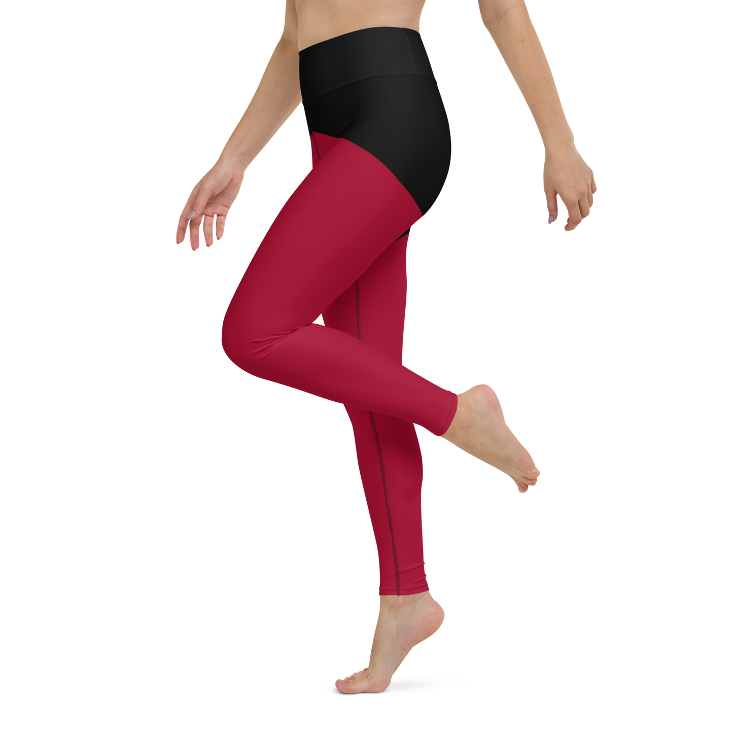 Trunkz High Waisted Split Leggings, Carmine