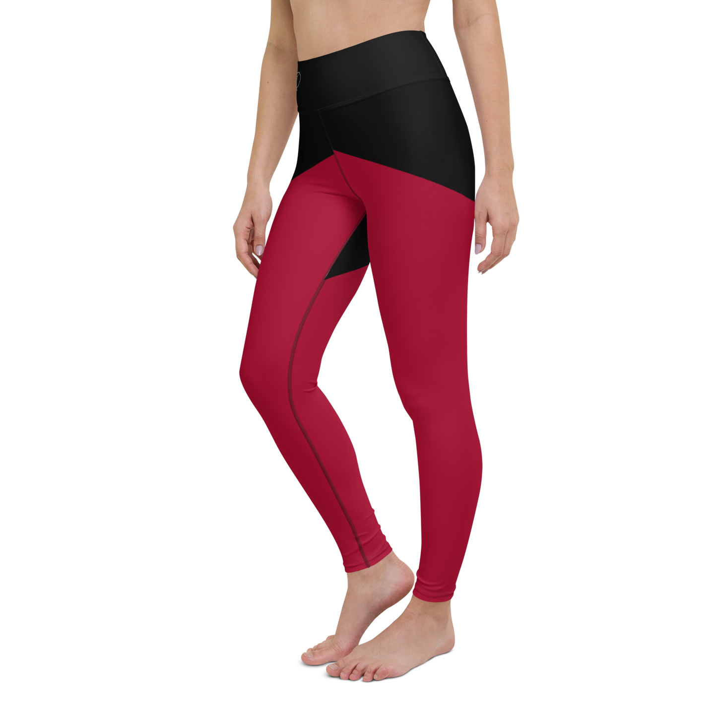 Trunkz High Waisted Split Leggings, Carmine