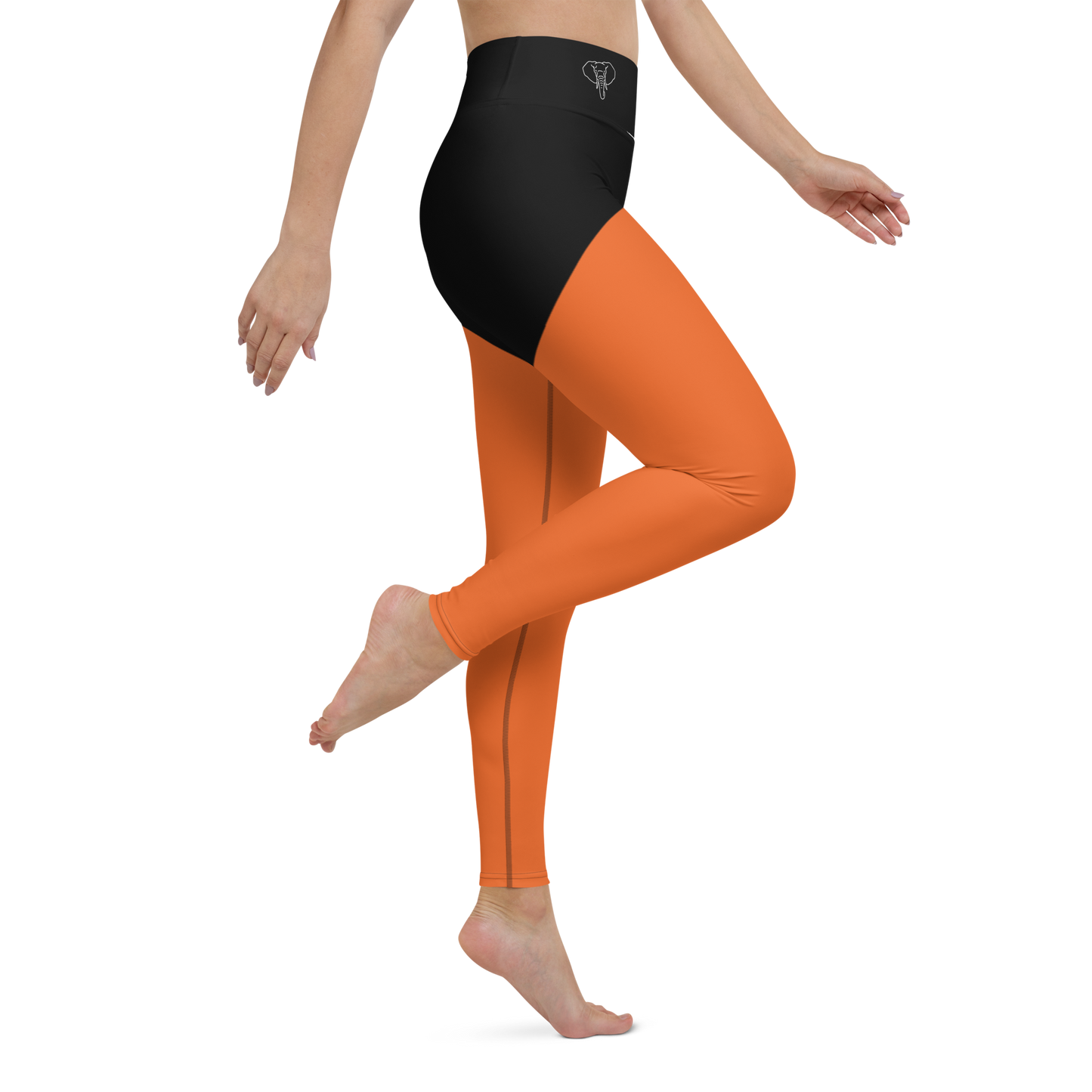 Trunkz High Waisted Split Leggings, Orange