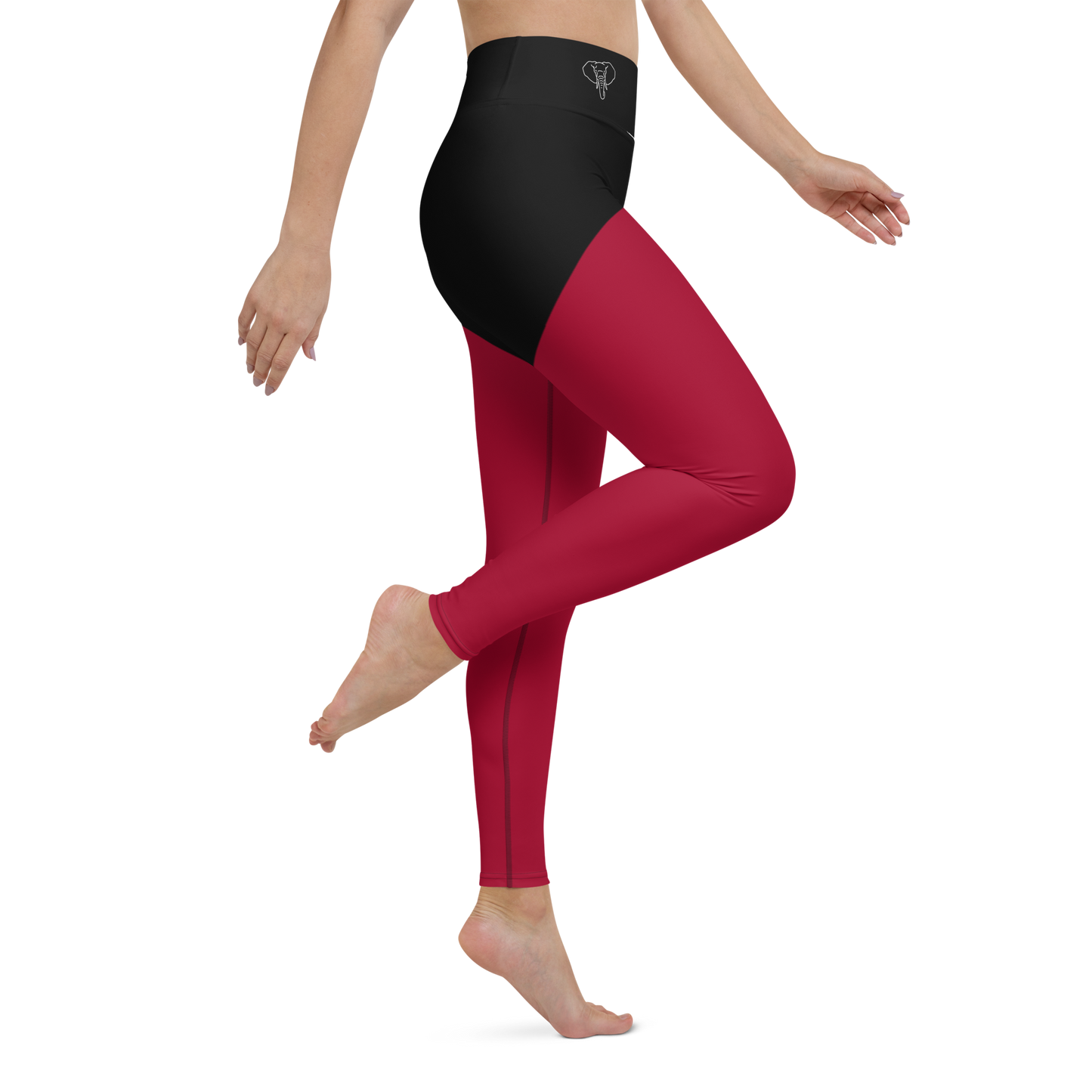 Trunkz High Waisted Split Leggings, Carmine