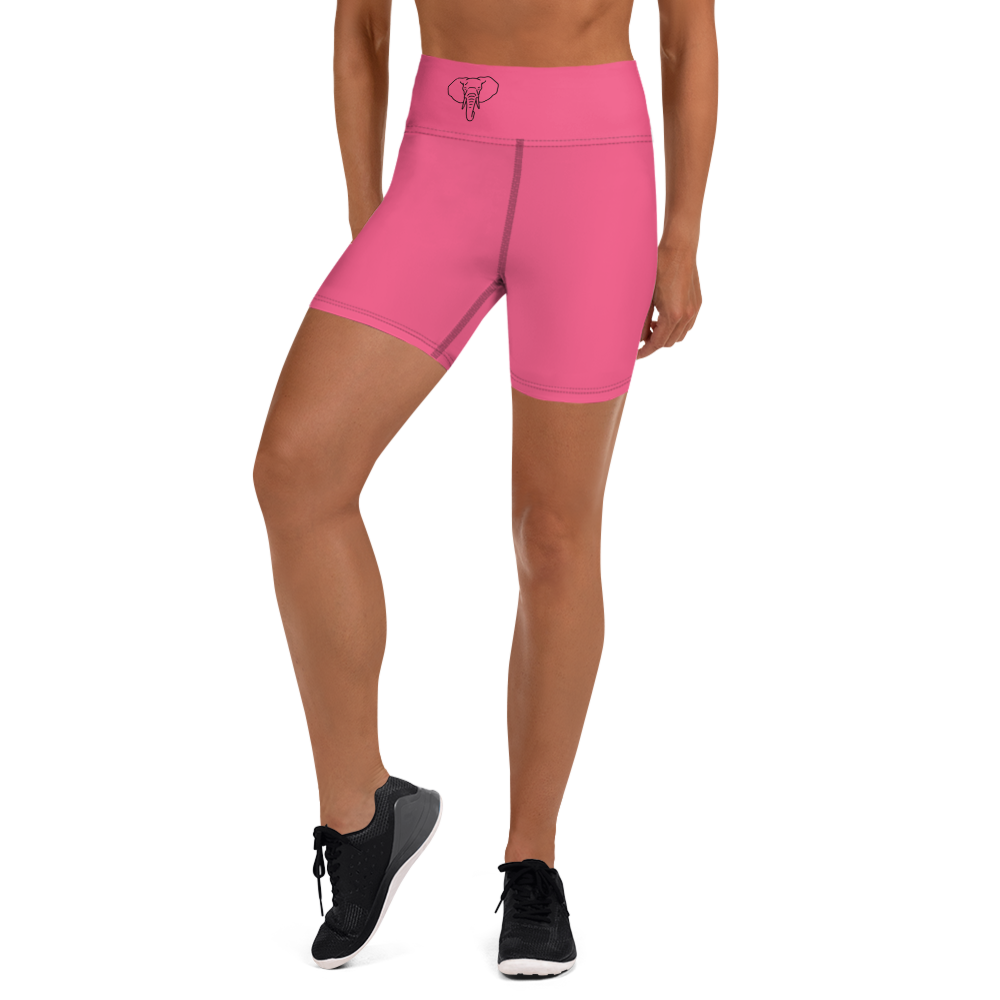 Women's Yoga Trunks, Bright Pink