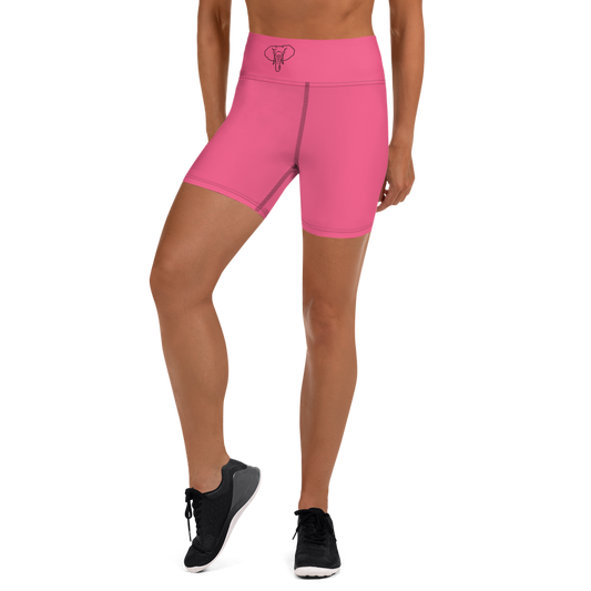 Women's Yoga Trunks, Bright Pink