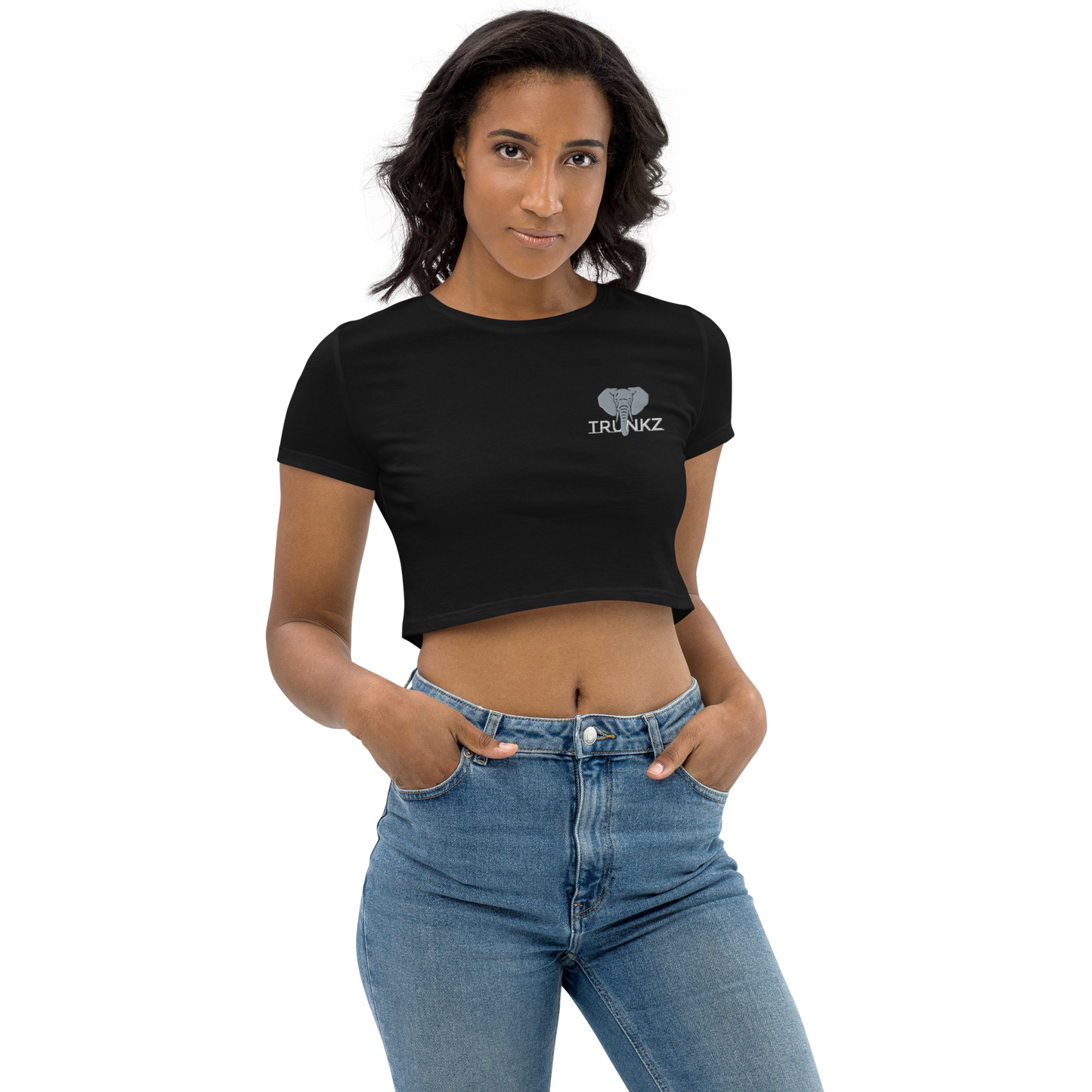 Women's Embroidered Crop Top