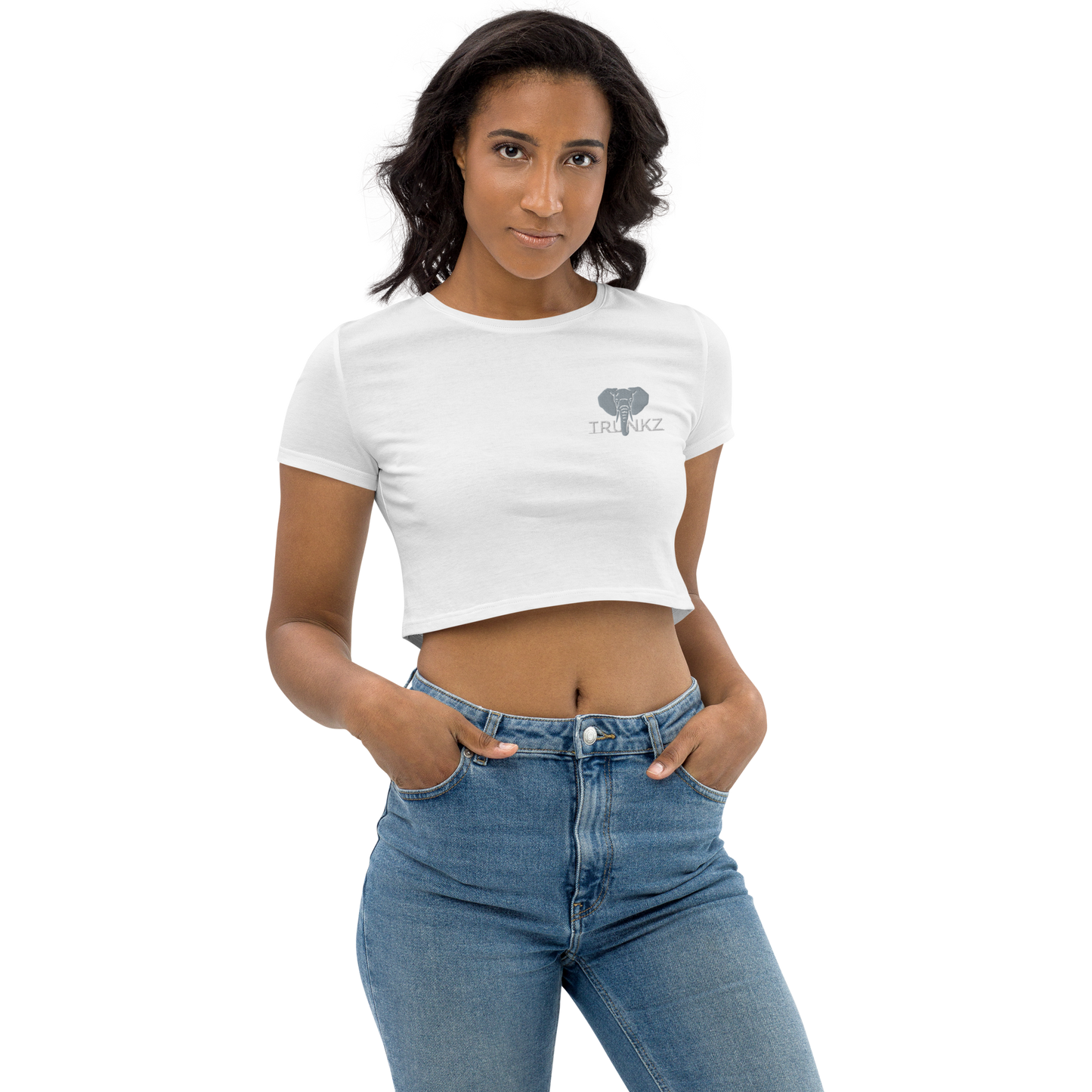 Women's Embroidered Crop Top